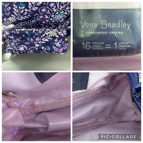 A Set of Vera Bradley Lighten Up Travel Duffel Belle Paisley - Picture 13 of 14